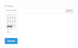 Попередній перегляд завантажуваних файлів у формі